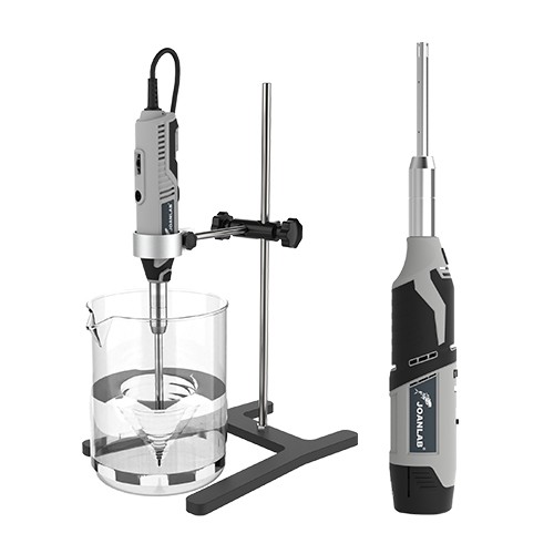 Homogeneizador de mano JOANLAB · Serie MHZ — 0,5-250 mL, hasta 35 000 rpm