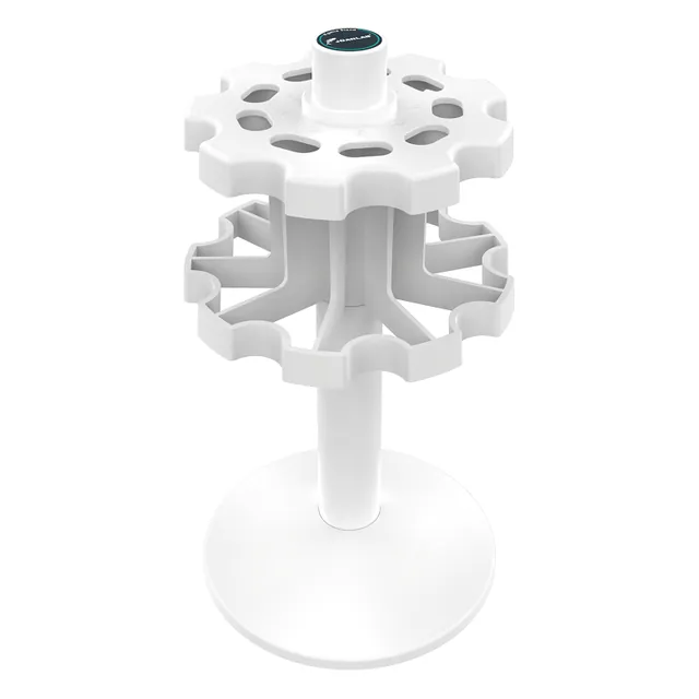 Soporte circular vacío, con sus alojamientos radiales a la vista